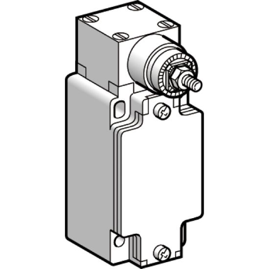 Picture of Limit switch body with spring return rotary head, Limit switches XC Standard, ZCKJ, w/o lever, fixed, 2C/O, snap, M20