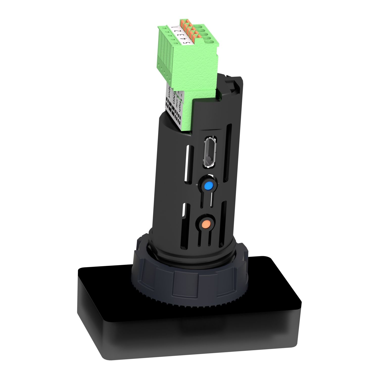 Picture of Display module, Harmony XB5, Digital panel meter, plastic, black, 22mm, 4 digit red LED display, 4...20mA input