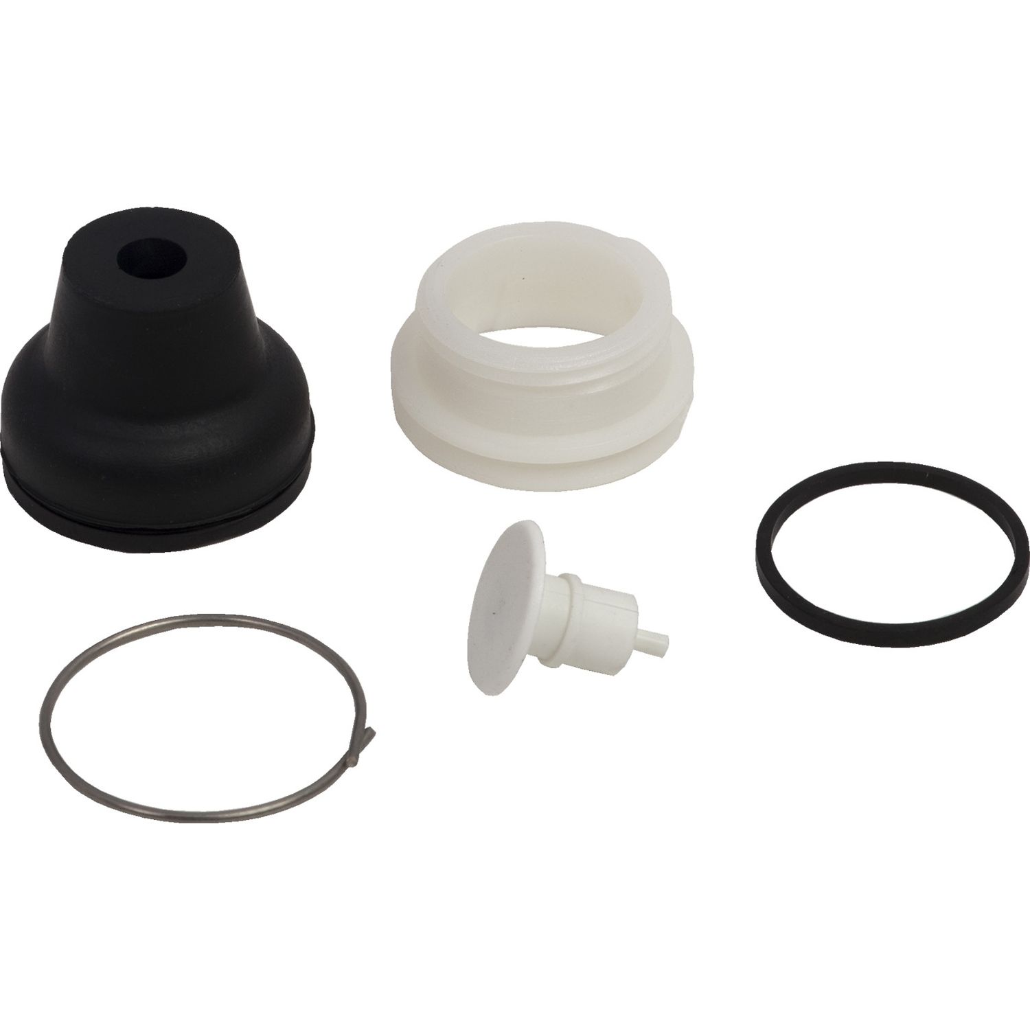 Picture of Head for push button, Harmony XAC, plastic, white, booted, operating travel 16mm, 25...+ 70 degree C