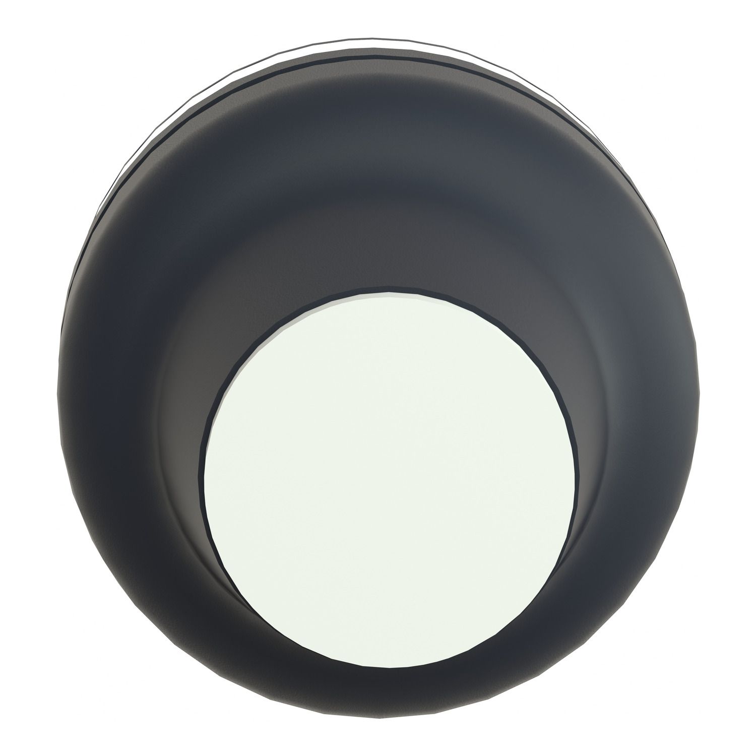 Picture of Head for push button, Harmony XAC, plastic, white, booted, operating travel 16mm, 25...+ 70 degree C