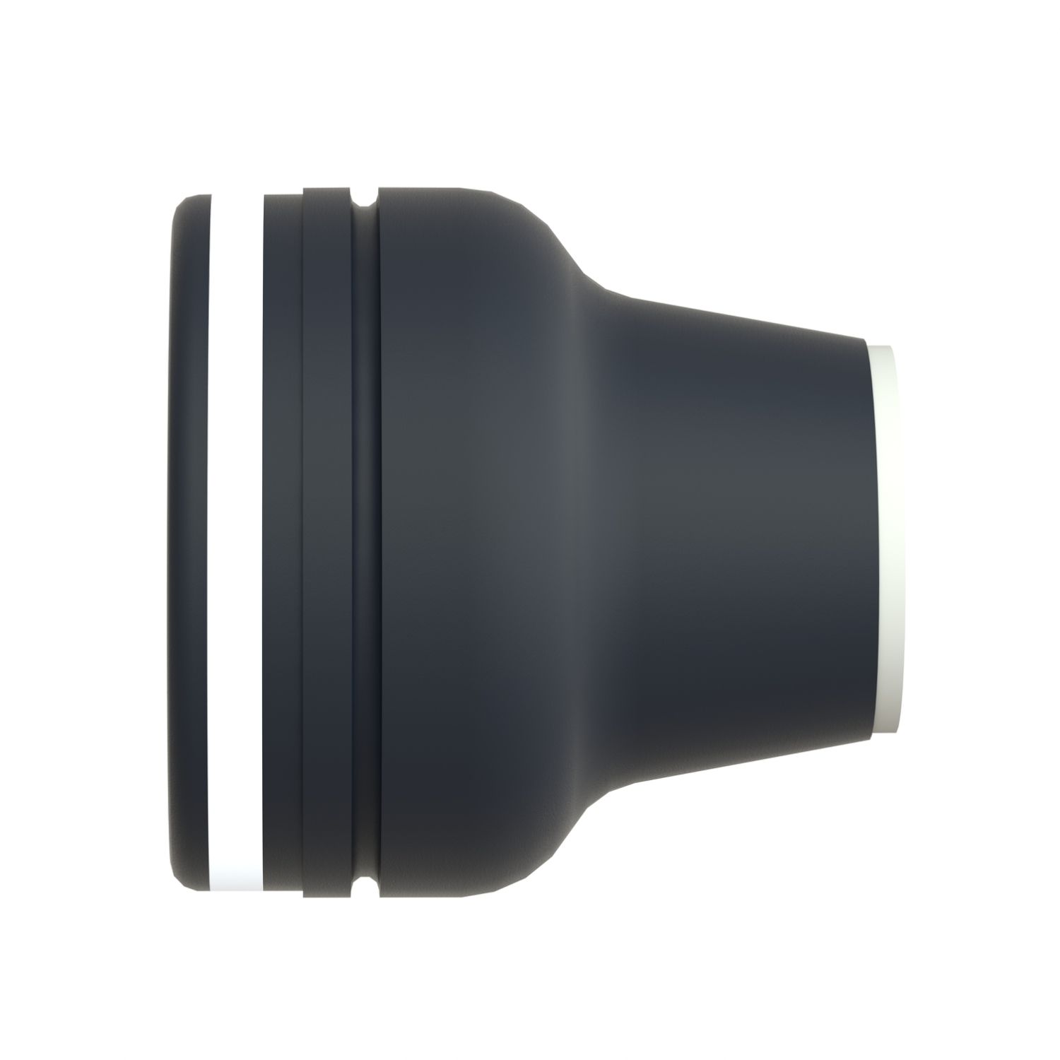 Picture of Head for push button, Harmony XAC, plastic, white, booted, operating travel 16mm, 25...+ 70 degree C