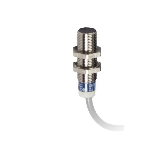 Picture of Inductive proximity sensors XS, inductive sensor XS5 M12, L35mm, brass, Sn2mm, 12...24 VDC, cable 2 m