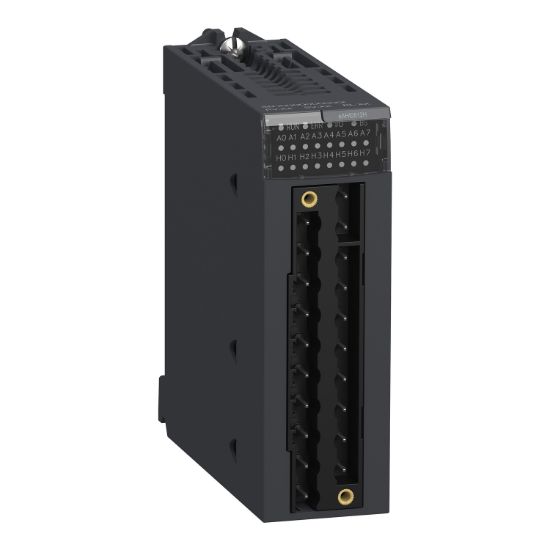 Picture of analog isolated high level input module, Modicon X80, 8 HART inputs, 4 to 20mA, for severe environments