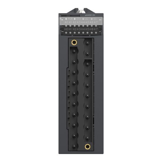 Picture of analog isolated high level input module, Modicon X80, 8 HART inputs, 4 to 20mA, for severe environments