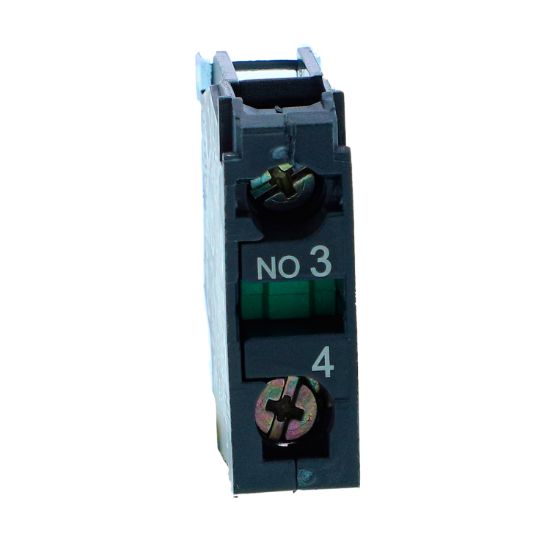 Picture of Single contact block, Harmony XB5N XB7N, silver alloy, screw clamp terminal, 1 NO