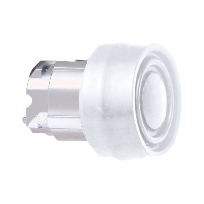 Picture of Head for non illuminated push button, Harmony XB4, white flush pushbutton Ø22 mm spring return unmarked