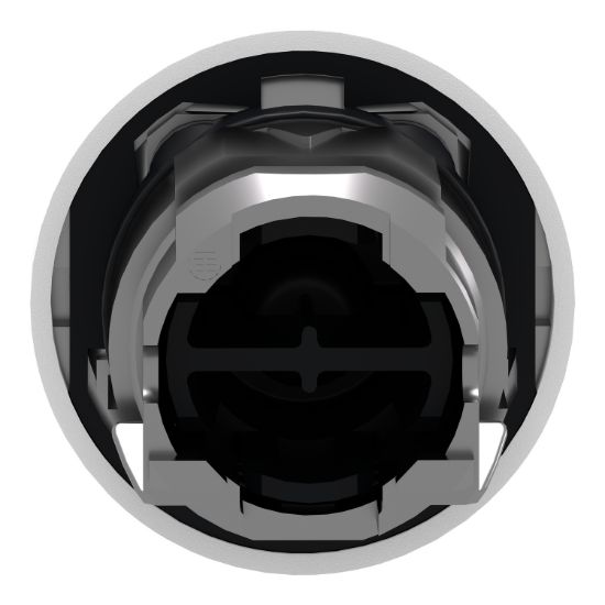 Picture of Head for non illuminated push button, Harmony XB4, white flush pushbutton Ø22 mm spring return unmarked