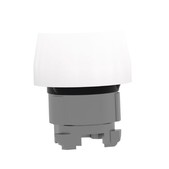 Picture of Head for non illuminated push button, Harmony XB4, white flush pushbutton Ø22 mm spring return unmarked