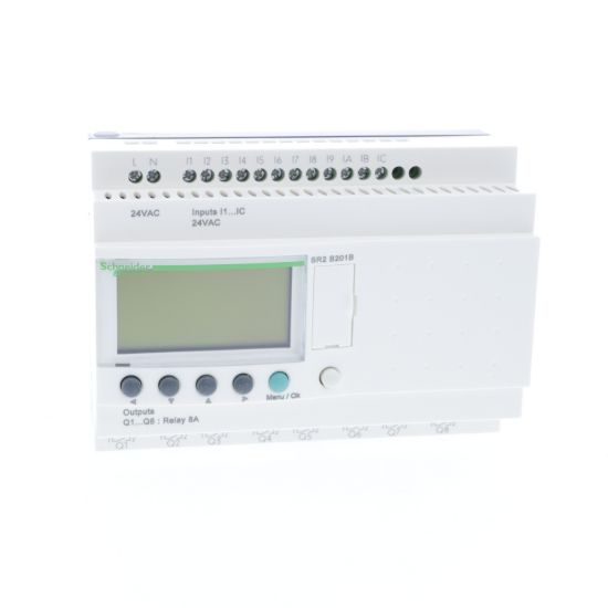 Picture of Compact smart relay, Zelio Logic, 20 I/O, 24 V AC, clock, display