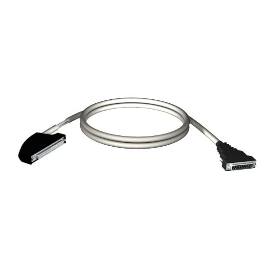 Picture of cord set, Modicon X80, 40-way terminal, SUB-D25 connector, 5m