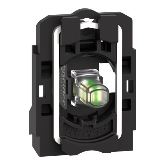 Picture of Complete body light block assembly, Harmony XB5, XB4, with body fixing collar, universal LED, 12V AC