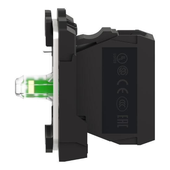 Picture of Complete body light block assembly, Harmony XB5, XB4, with body fixing collar, universal LED, 12V AC