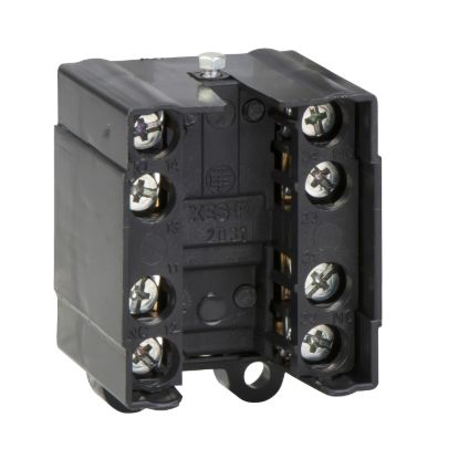 Picture of Limit switch contact block, Limit switches XC Standard, XESP, 2 C/O snap action, staggered, silver plated