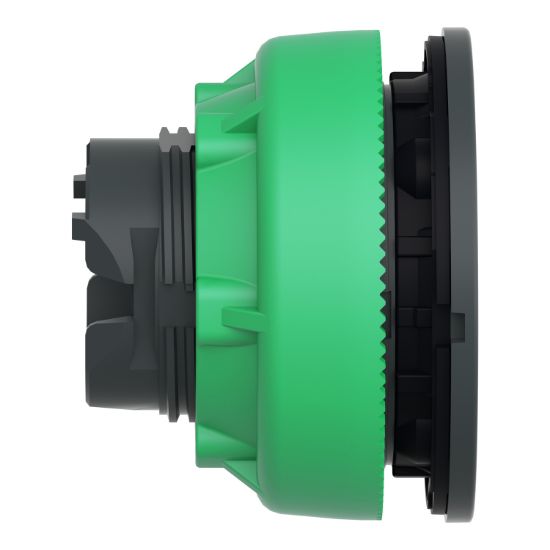 Picture of Head for pilot light, Harmony XB5, antimicrobial, plastic, green, 30mm, universal LED, plain lens