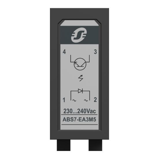Picture of plug-in solid state relay- 12.5 mm - input - 230..240 V AC 50HZ