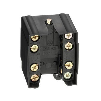 Picture of Limit switch contact block, Limit switches XC Standard, XESP, 2C/O snap action, simultaneous, silver plated