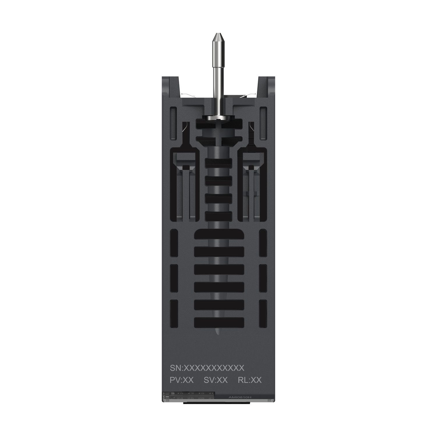 Picture of analog isolated high level input module, Modicon X80, 8 I, 0 to 20mA, 4 to 20mA, 10V positive or negative, severe environment