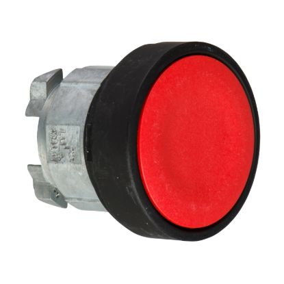 Picture of Head for non illuminated push button, Harmony XB4, red flush pushbutton 22mm spring return unmarked