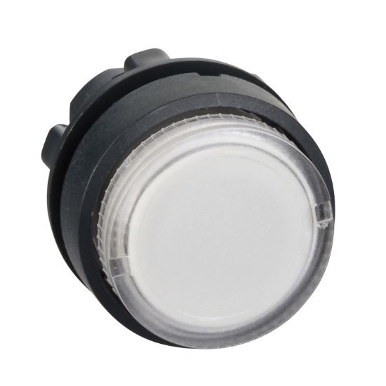 Picture of clear projecting illuminated pushbutton head 22mm spring return for BA9s bulb