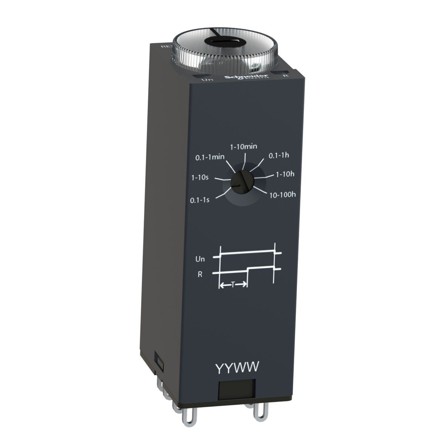 Picture of single function relay, Harmony Timer Relays, 5A, 4CO, 0.1s..100h, on delay, 230V AC