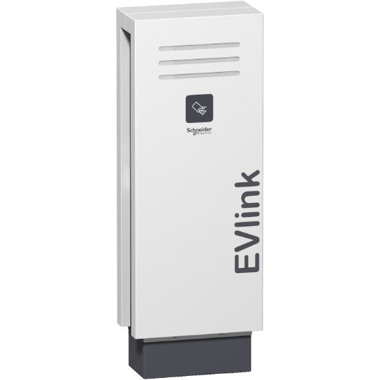 Picture of EVlink PARKING Floor Standing 7KW 1xT2 with Shutter RFID EV CHARGING STATION