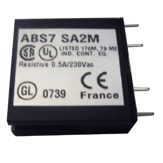 Picture of plug-in solid state relay - 10 mm - output - 24..240 V AC - 0.5 A