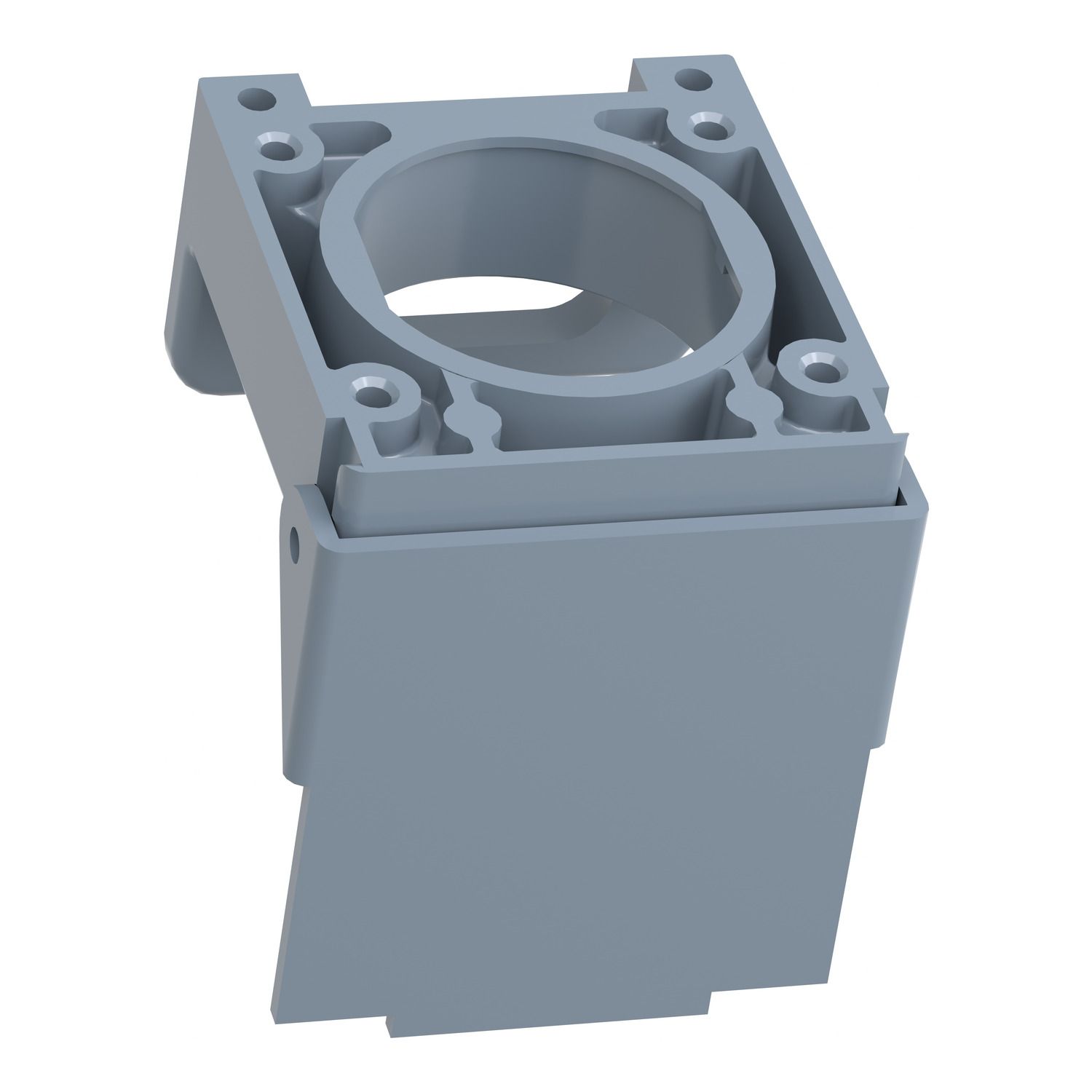 Picture of Padlockable flap, Harmony XB4, for 22mm flush push button, metal, blue