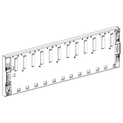 Picture of Extendable rack, Modicon Premium, for multi racks configuration, 12 slots