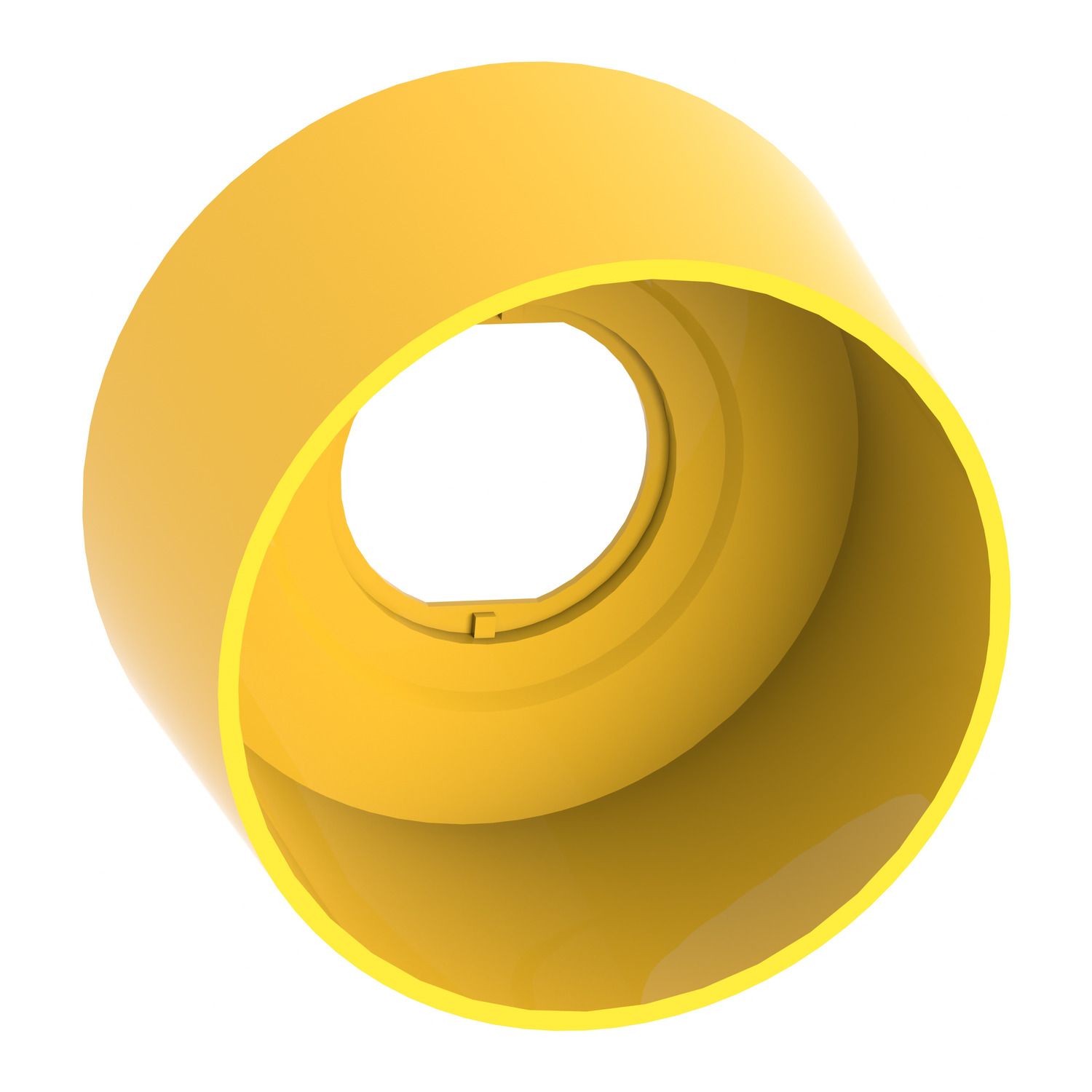 Picture of Round guard for 40mm Emergency stop, Harmony XB4, plastic, yellow, 76.2mm