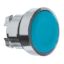 Picture of Push button head, Harmony XB4, metal, flush, blue, 22mm, spring return, unmarked