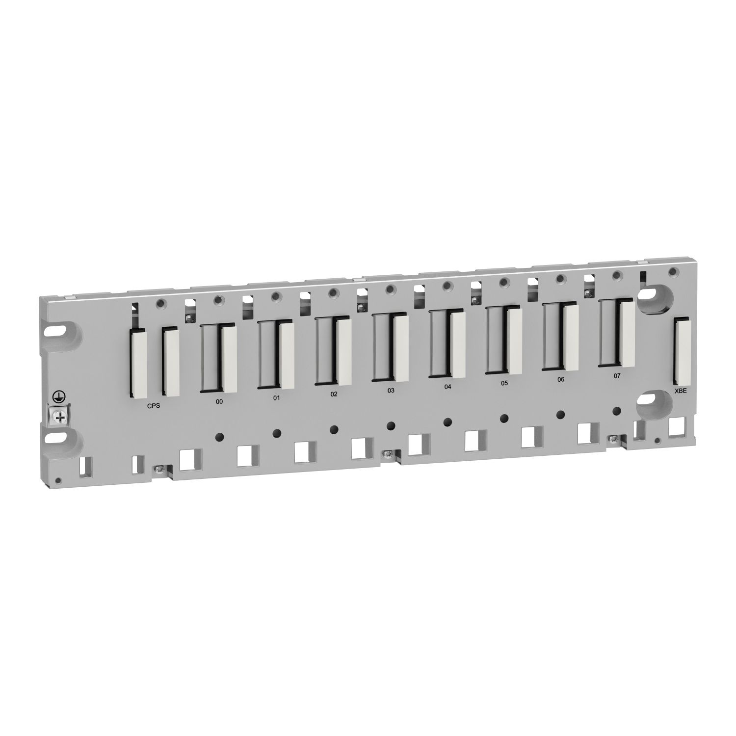 Picture of Backplane, Modicon X80, 8 slots, panel, mounting plate or DIN rail mounting
