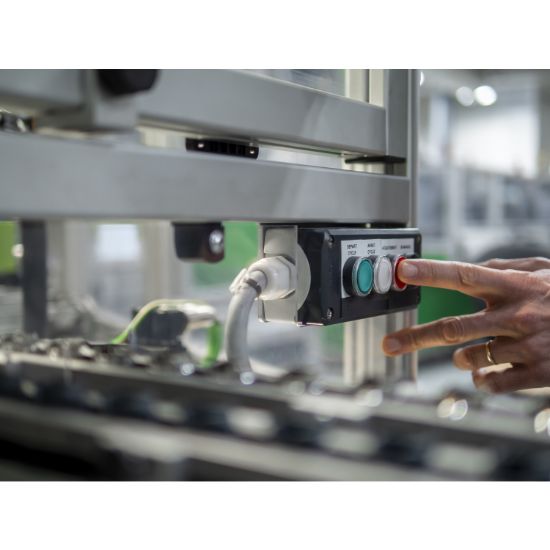 Picture of Single contact block with body fixing collar, Harmony XB5, plastic, screw clamp terminal, 2NO