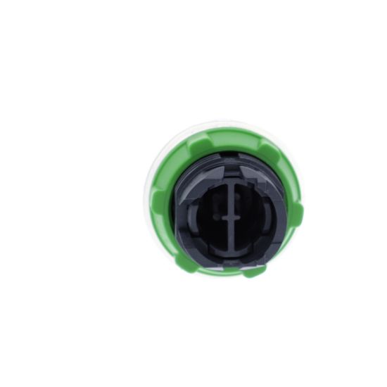 Picture of Head for non illuminated push button, Harmony XB5, plastic, projecting, green, 22mm, spring return, booted, unmarked