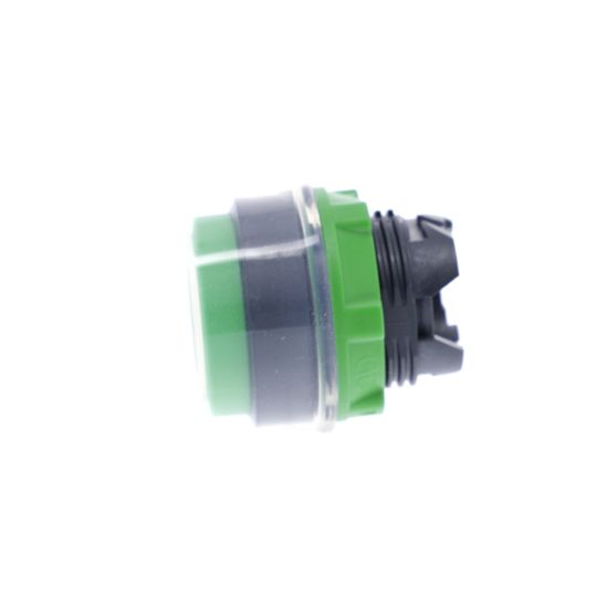 Picture of Head for non illuminated push button, Harmony XB5, plastic, projecting, green, 22mm, spring return, booted, unmarked