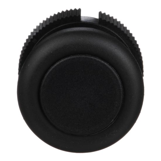 Picture of Head for push button, Harmony XAC, plastic, black, booted, spring return