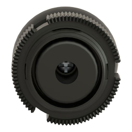 Picture of Head for push button, Harmony XAC, plastic, white, booted, spring return