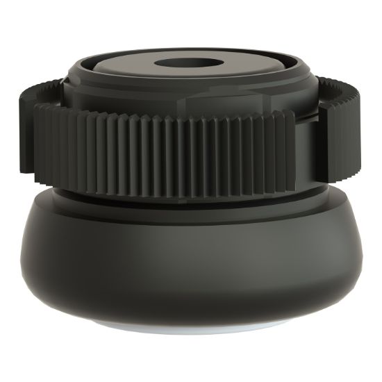 Picture of Head for push button, Harmony XAC, plastic, white, booted, spring return