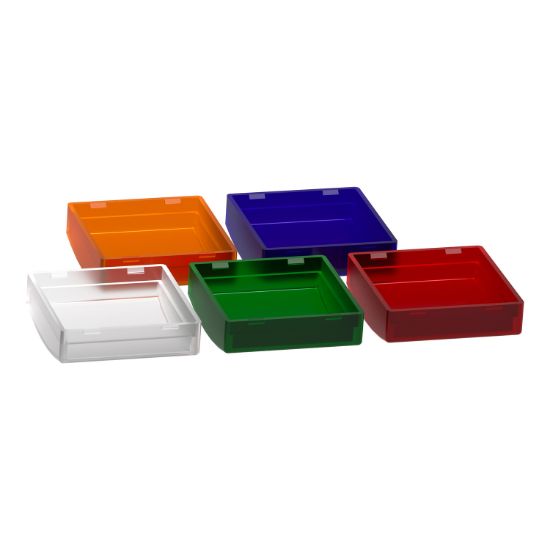 Picture of Head for pilot light, Harmony XB5, plastic, 5 square colour, 22mm, universal LED, plain lens