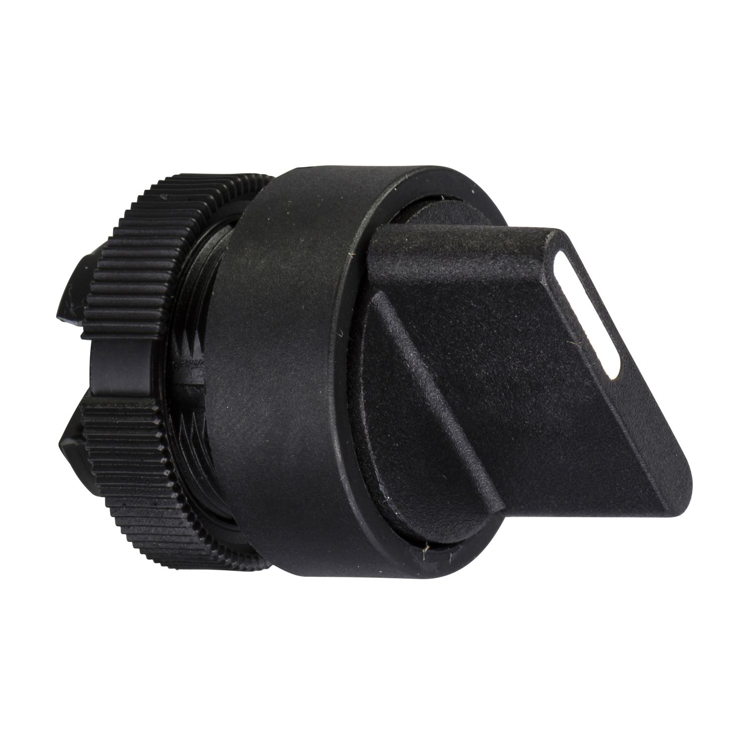 Picture of Selector switch, Harmony XAC, plastic, black handle, 22mm, 3 positions, unmarked