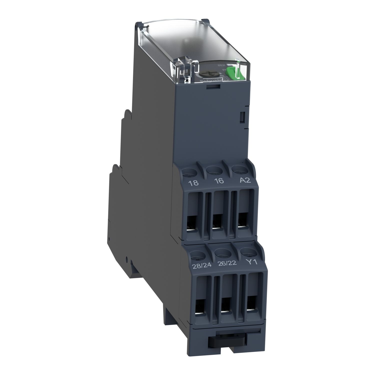Picture of dual function relay, Harmony Timer Relays, 8A, 2CO, 0.05sâ€¦300h, interval relay, 24...240V AC DC