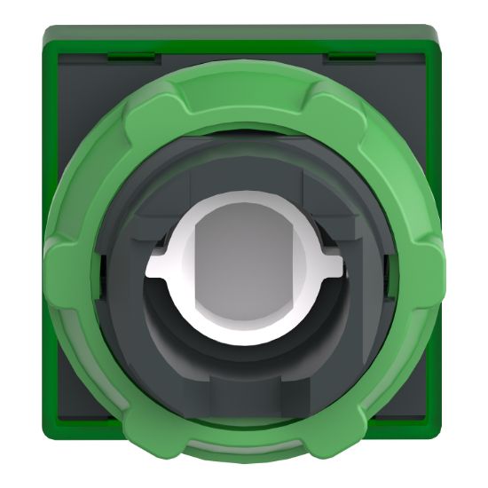 Picture of Head for pilot light, Harmony XB5, square green, 22mm, with plain lens, universal LED