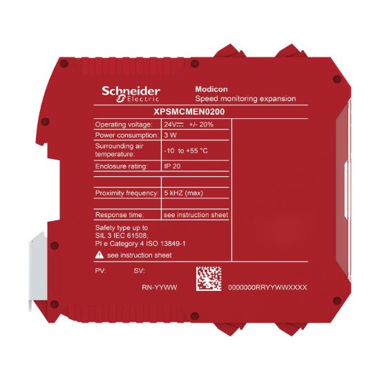 Picture of expansion module, Modicon MCM, speed monitoring, 2 proximity sensor, screw