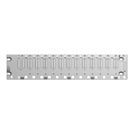 Picture of rack, Modicon X80, 12 slots, Ethernet backplane, ruggedized
