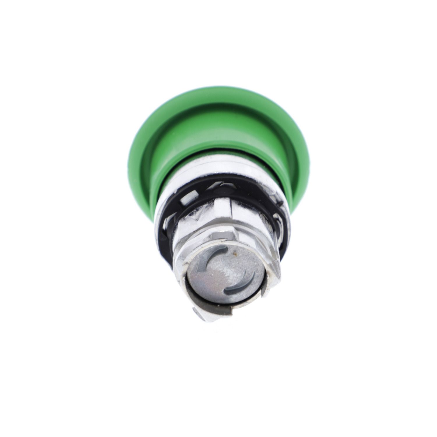 Picture of Head for non illuminated pushbutton, Harmony XB4, mushroom 40mm, metal, green, 22mm, spring return