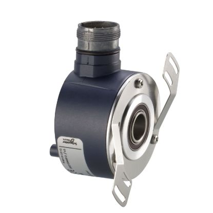 Picture of incremental encoder Ø 58 - through shaft 14 mm - 500 points - push-pull