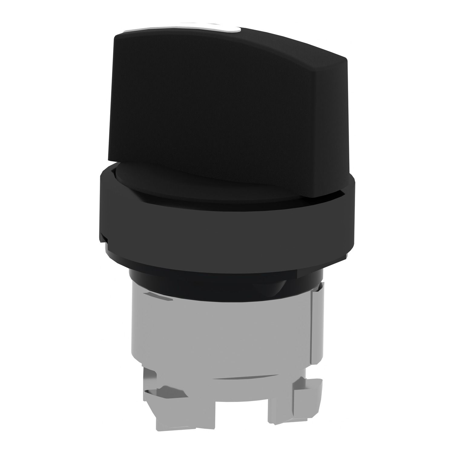 Picture of Head for selector switch, Harmony XB4, black metal, black, 22mm, 2 positions, stay put