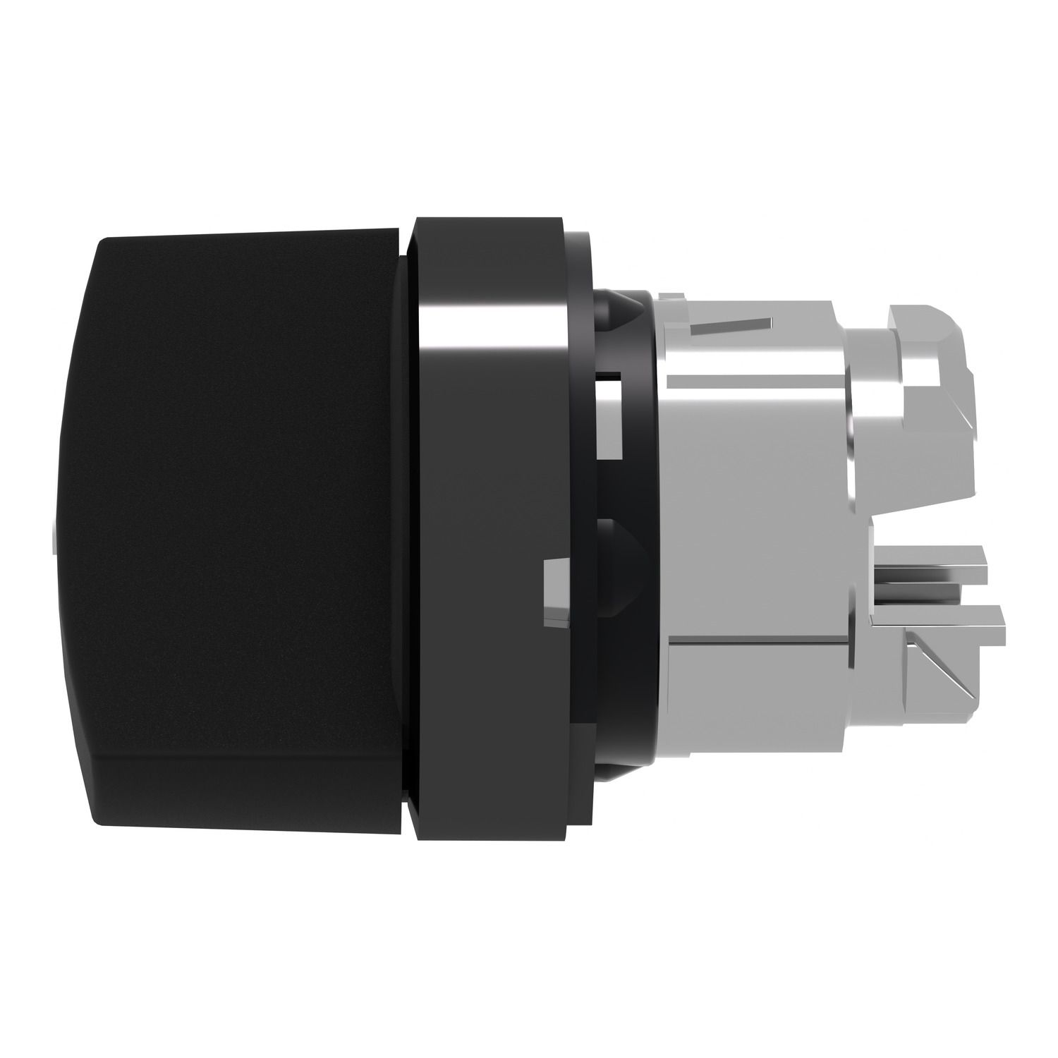 Picture of Head for selector switch, Harmony XB4, black metal, black, 22mm, 2 positions, stay put