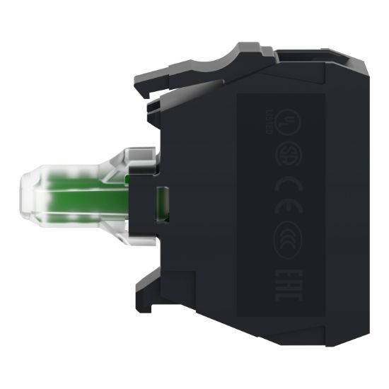 Picture of Light block, Harmony XB4, plastic, red, flashing, integral LED, 24V AC DC