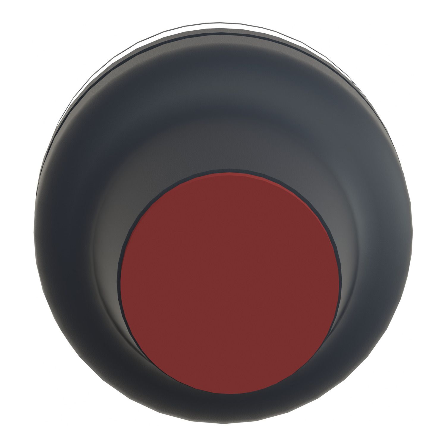 Picture of Head for push button, Harmony XAC, plastic, black, booted, operating travel 16mm, 40...+ 70 degree C