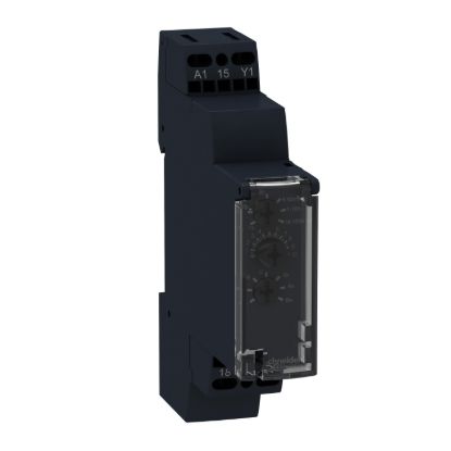 Picture of Modular timing relay, Harmony Timer Relays, 8A, 1CO, 1s..100h, multifunction, spring terminals, 12...240V AC DC